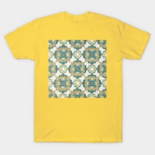 Floral Mosaic Tile Pattern - History Inspired T-Shirt